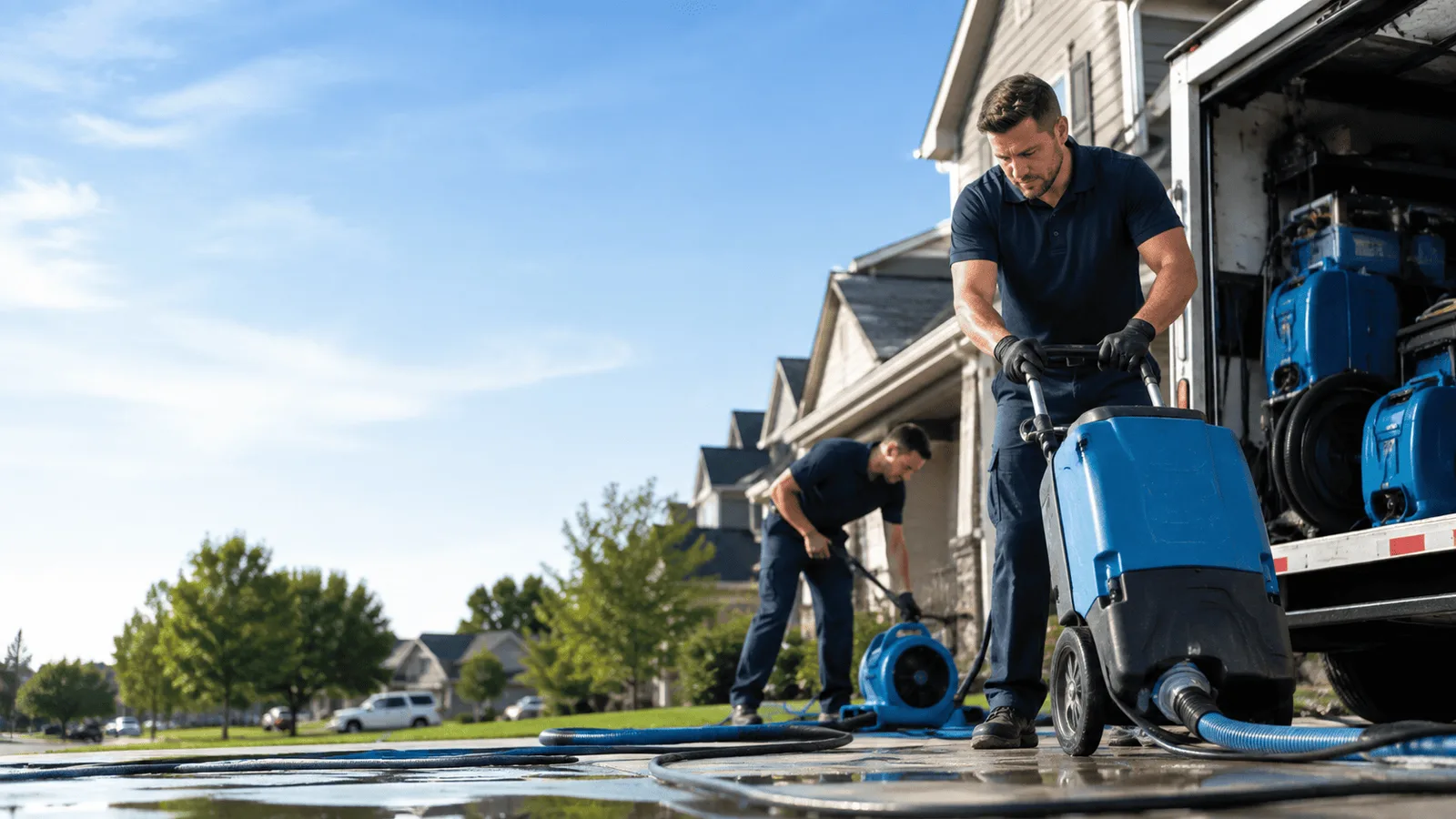 Dehumidification being performed in Holly Pond, AL